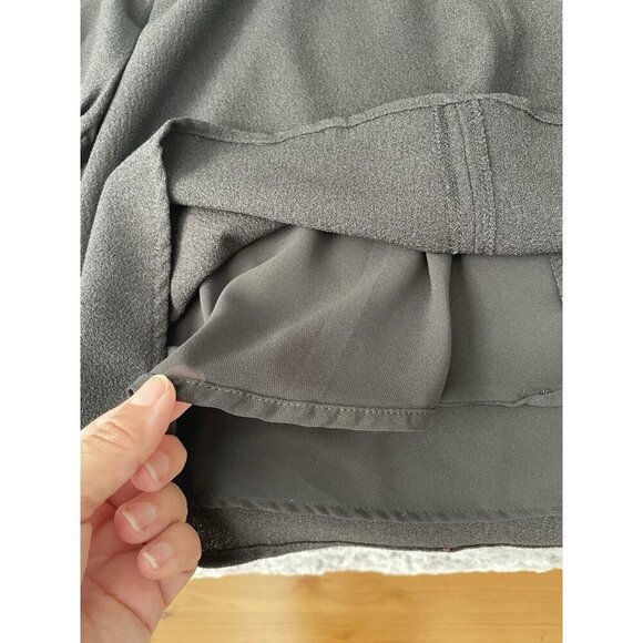 Olivaceous Black Long Sleeve Flowy Open Front with Collar Womens' Sz S - Picture 7 of 9